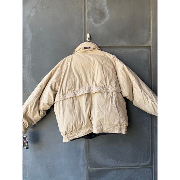 DEADSTOCK Vintage 90s GANT Reversible  Bomber Down Jacket- Beige  XL NWT - Picture 7 of 9